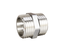Ниппель прямой LD Pride DN15 (1/2") НР/НР латунь никель