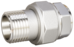 Сгон разъемный (американка) LD Pride DN25 (1") ВР/НР латунь никель - под заказ