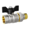 Кран шаровой латунный LD Pride 47.32.В-ГШ.Б Ду 32 Ру 25 бабочка - под заказ